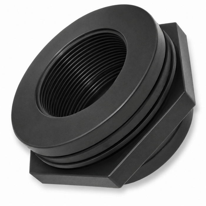 1-1/4" Poly Bulkhead / Tank Fitting with EPDM Gasket