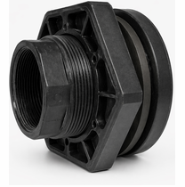 4" Poly Bulkhead / Tank Fitting with EPDM Gasket
