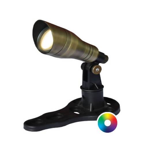 Anjon - 3-Watt Color Changing Brass Add-on Light - 3WCC