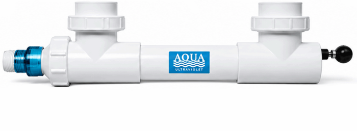 Aqua UV Classic - 25 Watt Clarifier/Sterilizer with Wiper White - 3/4" In / Out