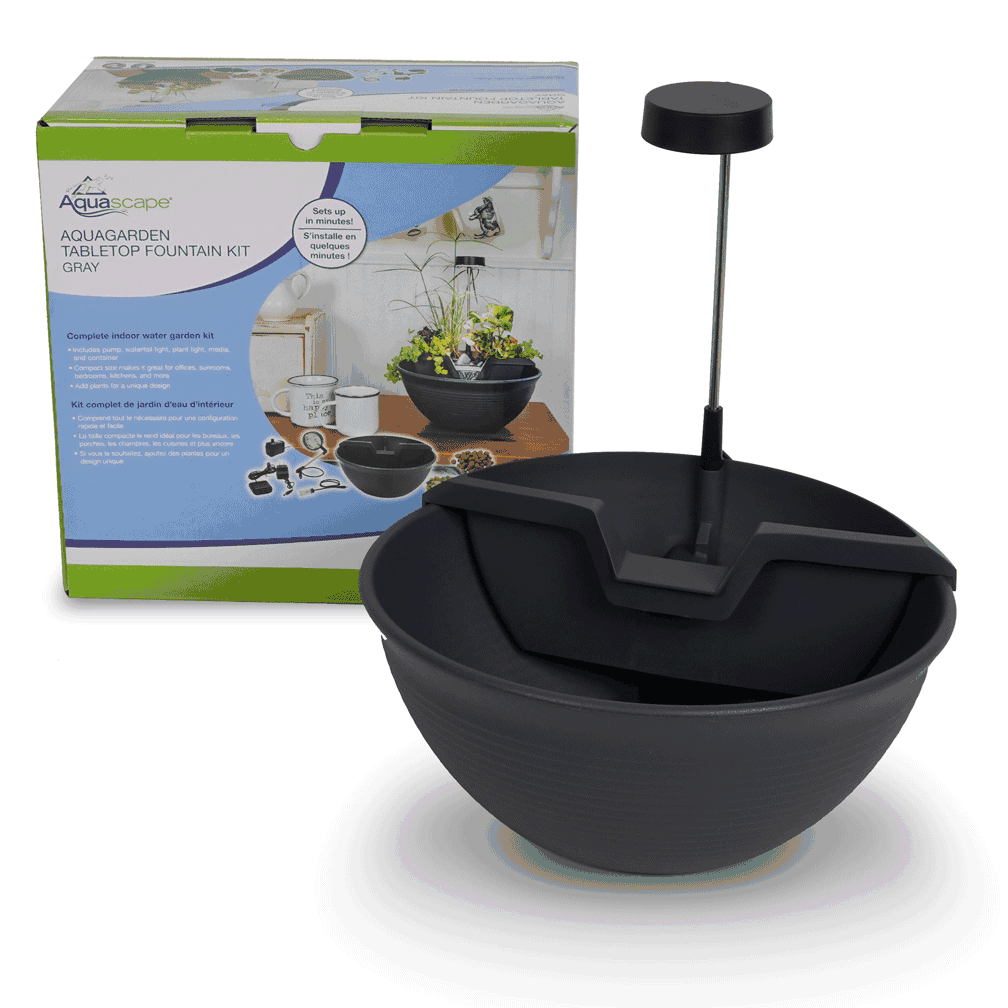 Aquascape AQUAGARDEN TABLETOP FOUNTAIN KIT GRAY 78347