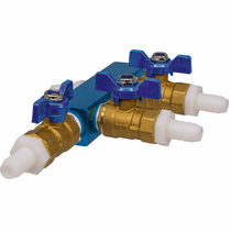 EasyPro - 3 Way 1/2in Valved Splitter - Air/Water - SPL123
