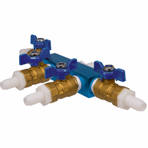 EasyPro - 4 Way 1/2in Valved Splitter - Air/Water - SPL124