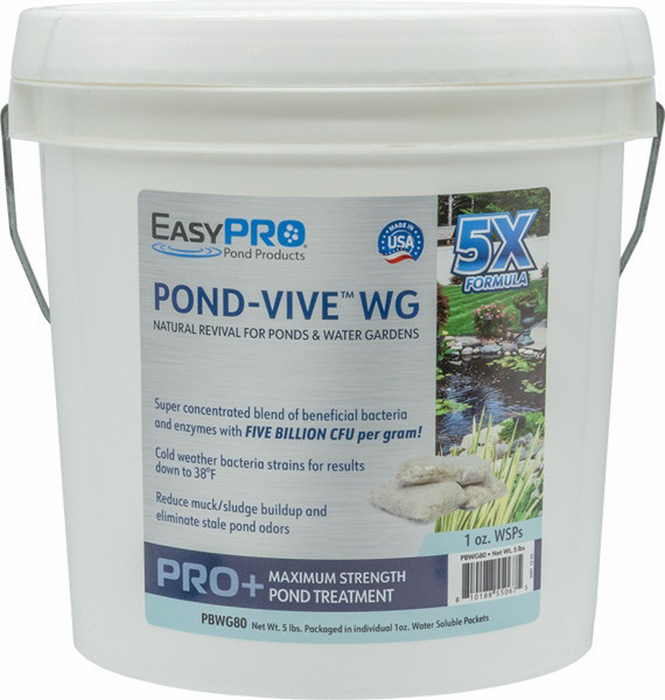 EasyPro - Pond-Vive WG - 80 one oz water soluble packets  - PBWG80