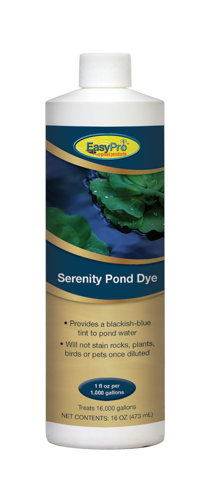 EasyPro Serenity Blue Pond Dye 16 fl oz (1 pint) treats 16000