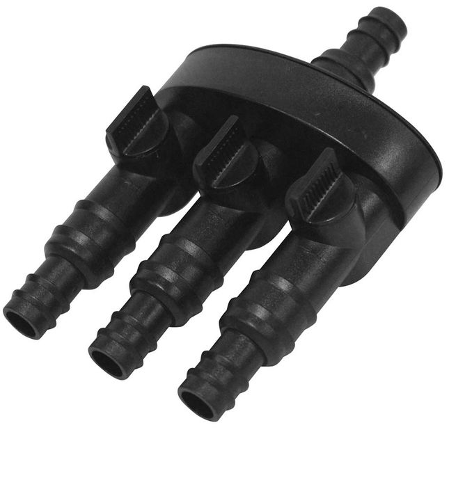 EasyPro - Tranquil Decor - Fountain Three-Way (3) 1/2in and 3/4in Valved Splitter - TWS3