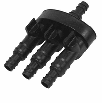 EasyPro - Tranquil Decor - Fountain Three-Way (3) 1/2in and 3/4in Valved Splitter - TWS3