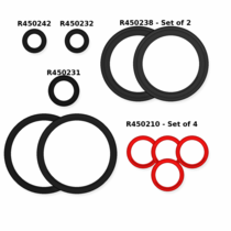 Lifegard - Replacement - O-RING and GASKET Set for 5" Diameter Pro Max (Item #3 x 4, 8 x 2, Flat Gasket x 2, #16 x 1, #19 x 1, #20 x 1 )
