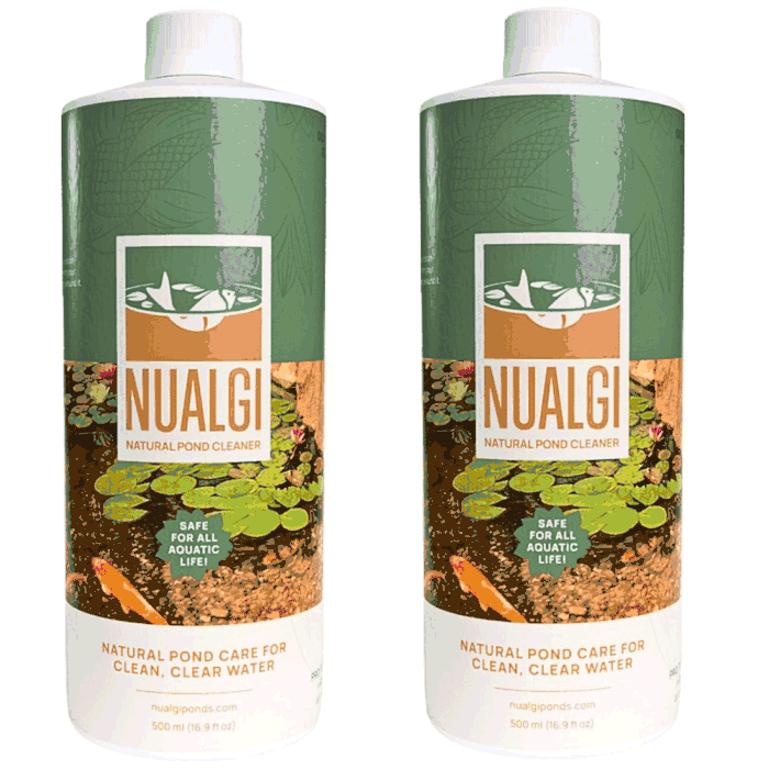 Nualgi Ponds - Natural Pond Care - 1L (2x500ml Bottles) - Treats up to 1,000,000 gallons