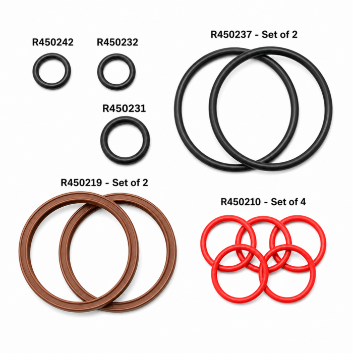 Lifegard - Replacement - O-RING and GASKET Set for 3" Diameter Pro Max (Item #3 x 4, 8 x 2, Flat Gasket x 2, #16 x 1, #19 x 1, #20 x 1 )