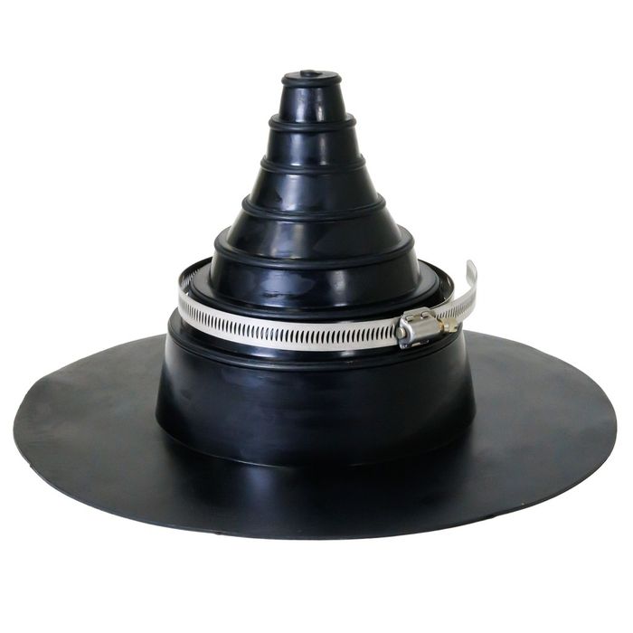 Pipe Boot - Fits Pipe 1" - 6-7/8" OD - Includes Stainless Clamp