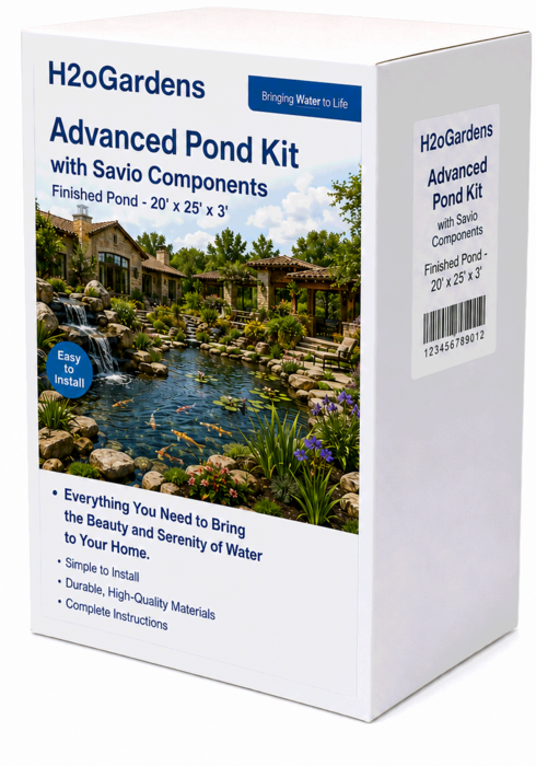 Savio - Advanced Pond Kit - Finished Pond - 20' x 25' x 3'