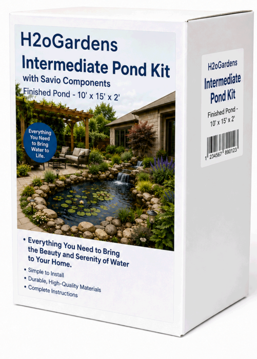 Savio - Intermediate Pond Kit - Finished Pond - 10' x 15' x 2'