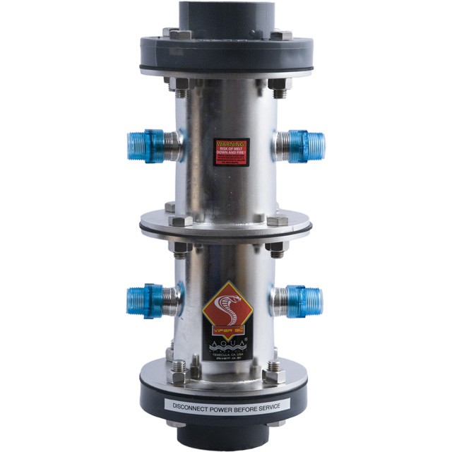 Viper  800 Watt Unit,  4", Stainless Steel, Multi-Unit, With Flow Switch, 220V/Hz