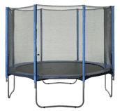 10' Upper Bounce Enclosure Net - Outside Pad