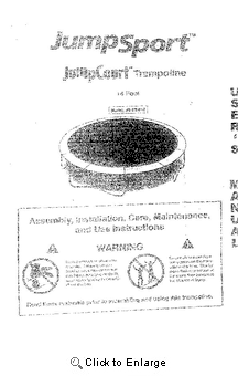 14' JUMPSPORT JS-TR-014 Manual
