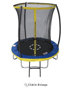 6ft Round Trampoline with Enclosure