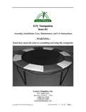 8' Leisure Kingdom Model 801TB Trampoline Manual