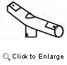Corner Top Rail w/ Leg Sockets for the 88" SPORTSPOWER Model MSC-3440-R Trampoline
