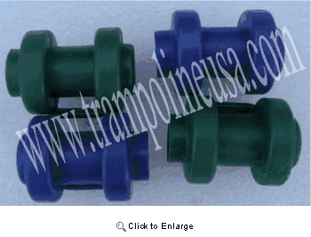 End Caps for 13' JumpZone Enclosure-Set of 4 (2 Blue 2 Green)