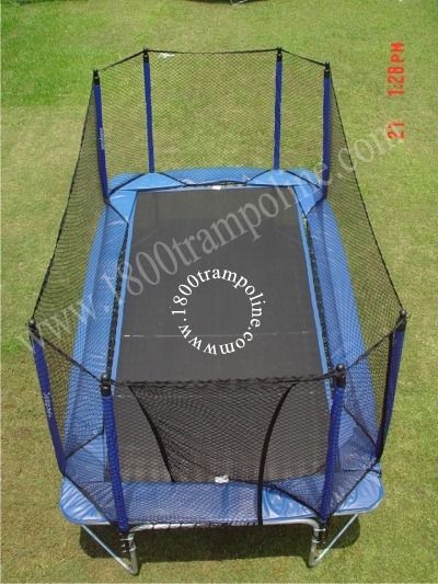 Rectangle and Square Trampolines with Enclosures