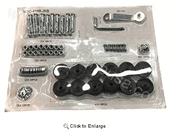 Sportspower Hardware Kit for Battle Zone Trampoline (MSC-4168-JKB)