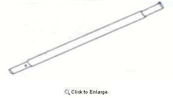 Tiny Tott Straight Enclosure Pole w/ 2 Compressed Ends