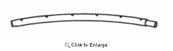 Top Rail for the 12' SPORTSPOWER TR-126COM-KM, TR-126COM-GLZ, TR-126COM-FLX-KM