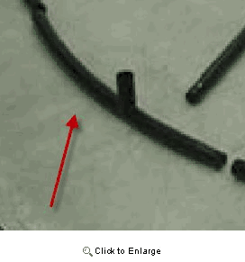 Top Rail with Leg Socket (near middle) for Model 1215