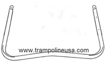 W-Shaped Leg for the 8' Spring Airzone Trampoline for Model 148735