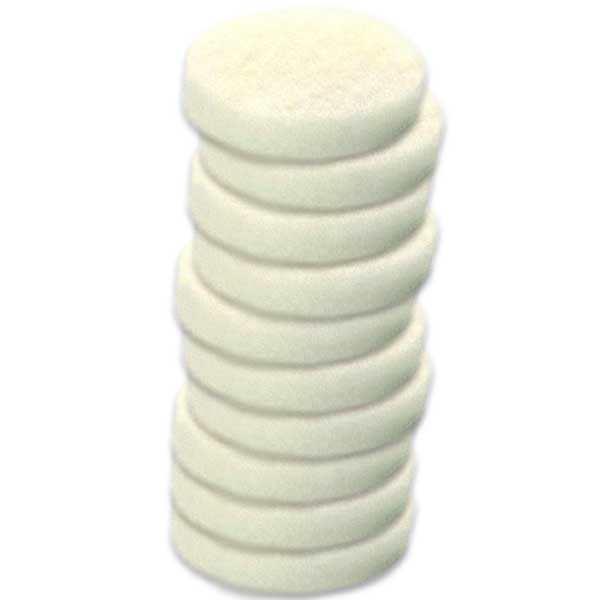 Caddy Clean 4Inch White NonAbrasive Scrub Pads 10Pack