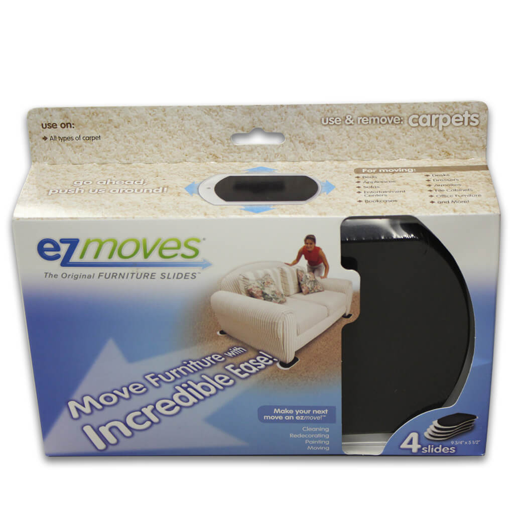 EZ Moves II Furniture Slides for Carpet Set of 4