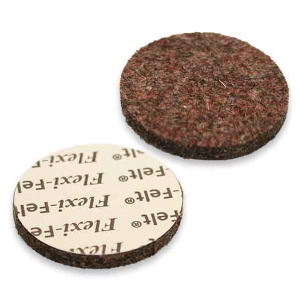 FlexiFelt 1inch Heavy Duty Felt Pads 16 pack Brown