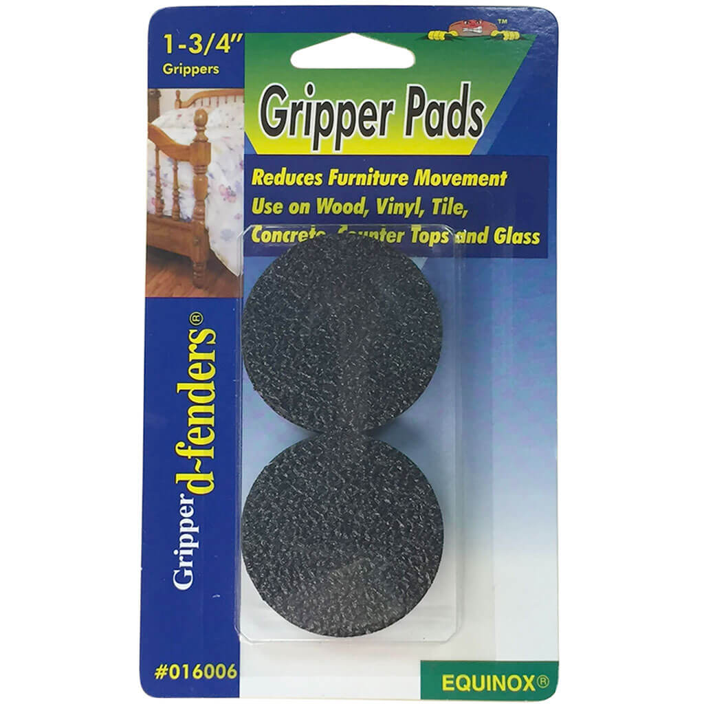 GRIPPER Furniture Pads, 13/4" round, 4/pkgExpanded Gripper™ Pads