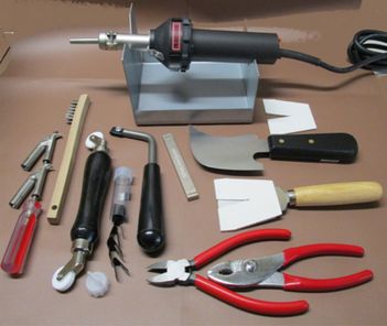 Basic Floor Welders Kit with Leister Hot Jet S 120V Hot Air Hand Tool