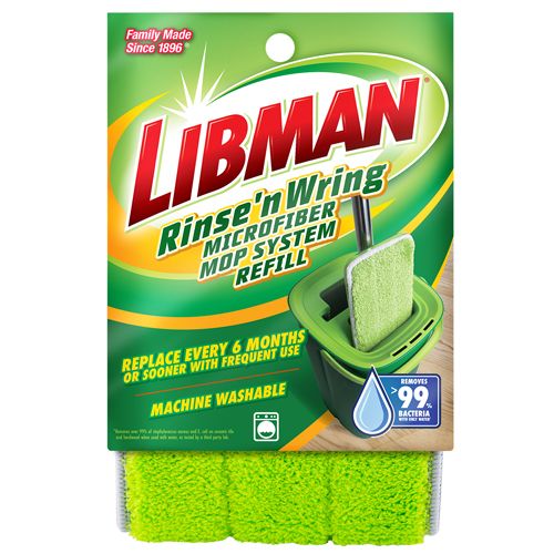 Libman Rinse N’ Wring Pad RefillFlat Mop Supplies Spray & Wipe Mopping