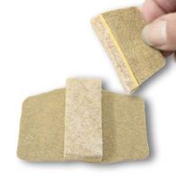 Wrap Around Floor Saver BEIGE Medium, 2-3/8 inch, 100/pkg