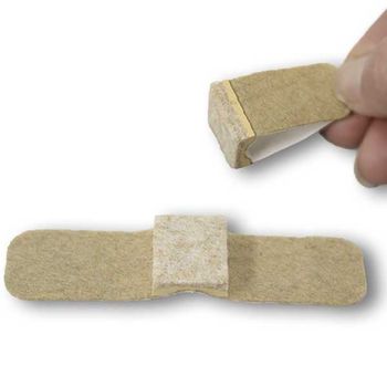 Wrap Around Floor Saver BEIGE Small, 3/4 inch, 100/pkg