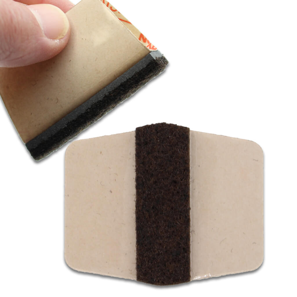 Medium 1000pk CLEAR Wrap Around Felt Floor Saver 1877floorguy medium-1000pk-clear-wrap-around-felt-floor-saver-1877floorguy