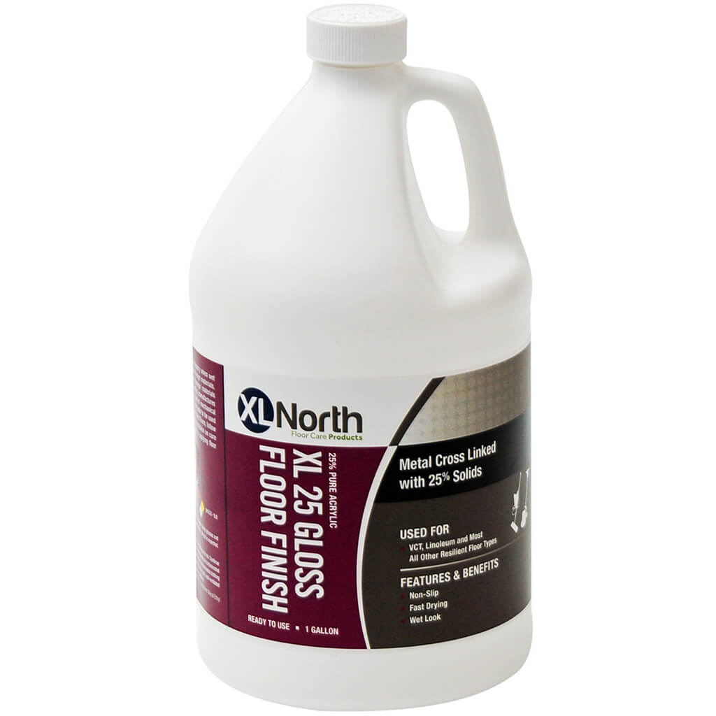 XL NORTH XL25 Gloss Acrylic Floor Finish, 1 Gallon