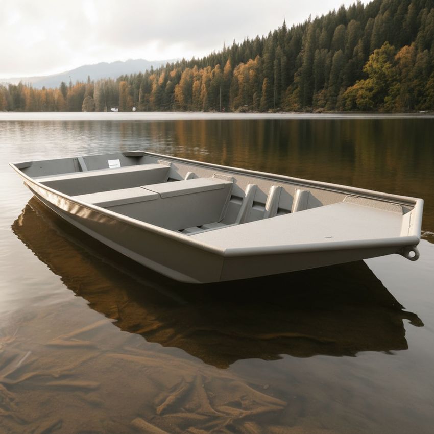 15' x 44" Welded Modified Vee Jon Boat