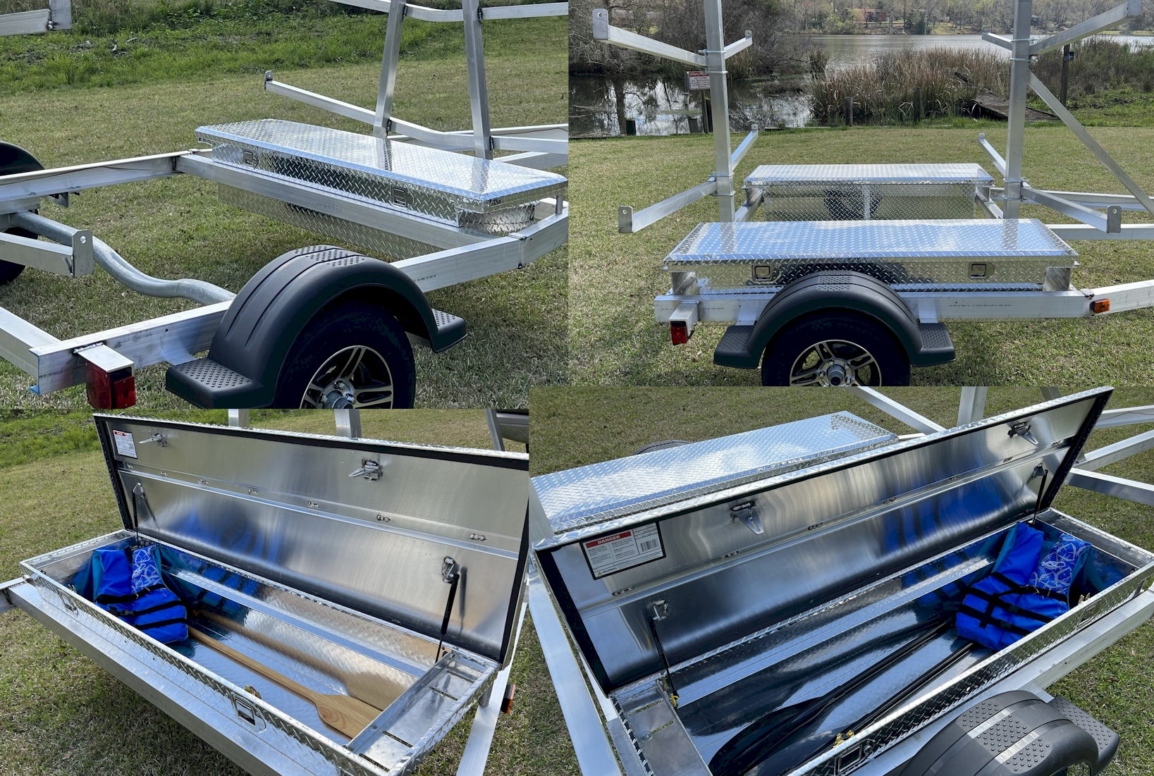 Aluminum Oar Storage Box