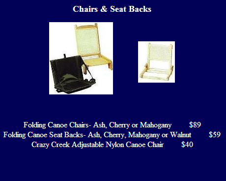 Chairs and Seat Backs (Discontinued) 