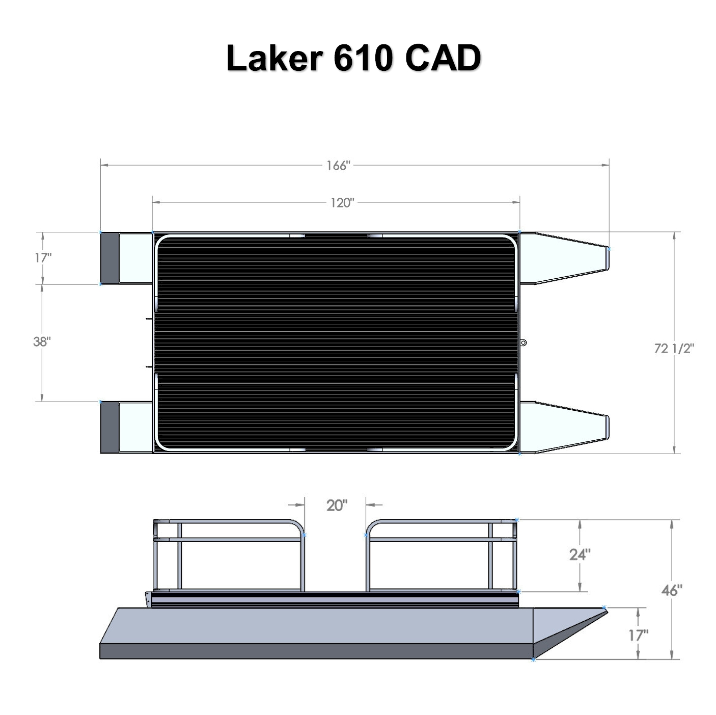 Laker 610 Basic Pontoon Boat