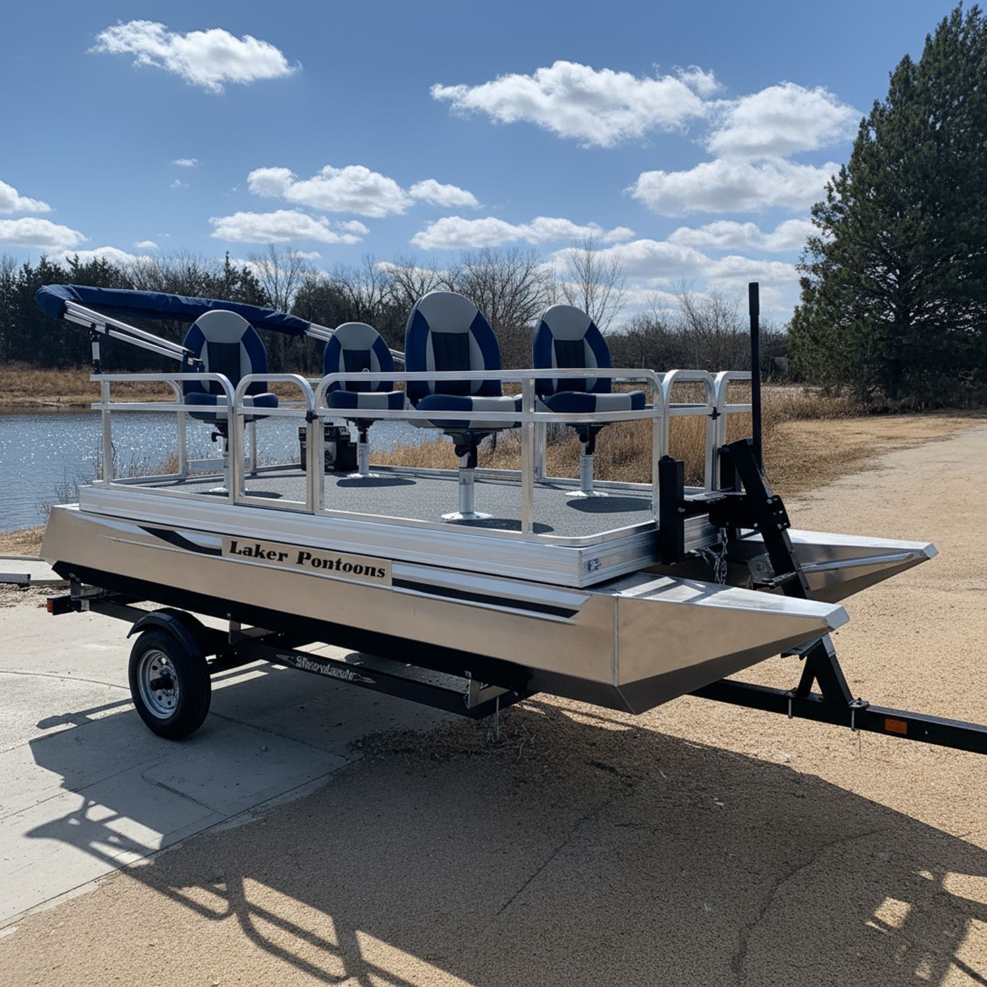 Laker 610 w/ Seats, Bimini Top & Trailer