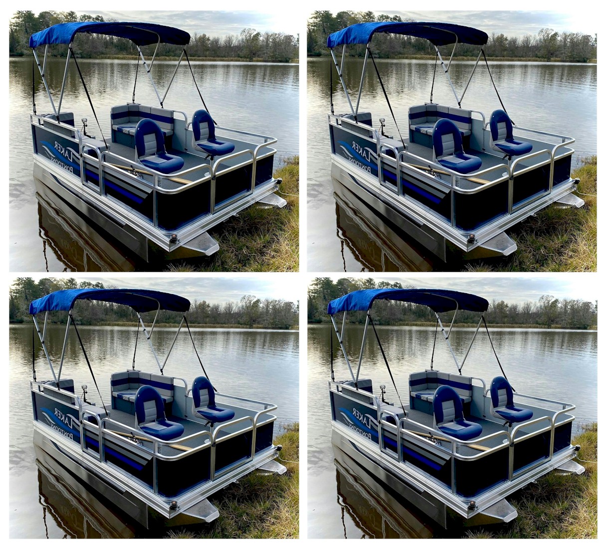 Laker 712 DLX Mini Pontoon 4 Pack