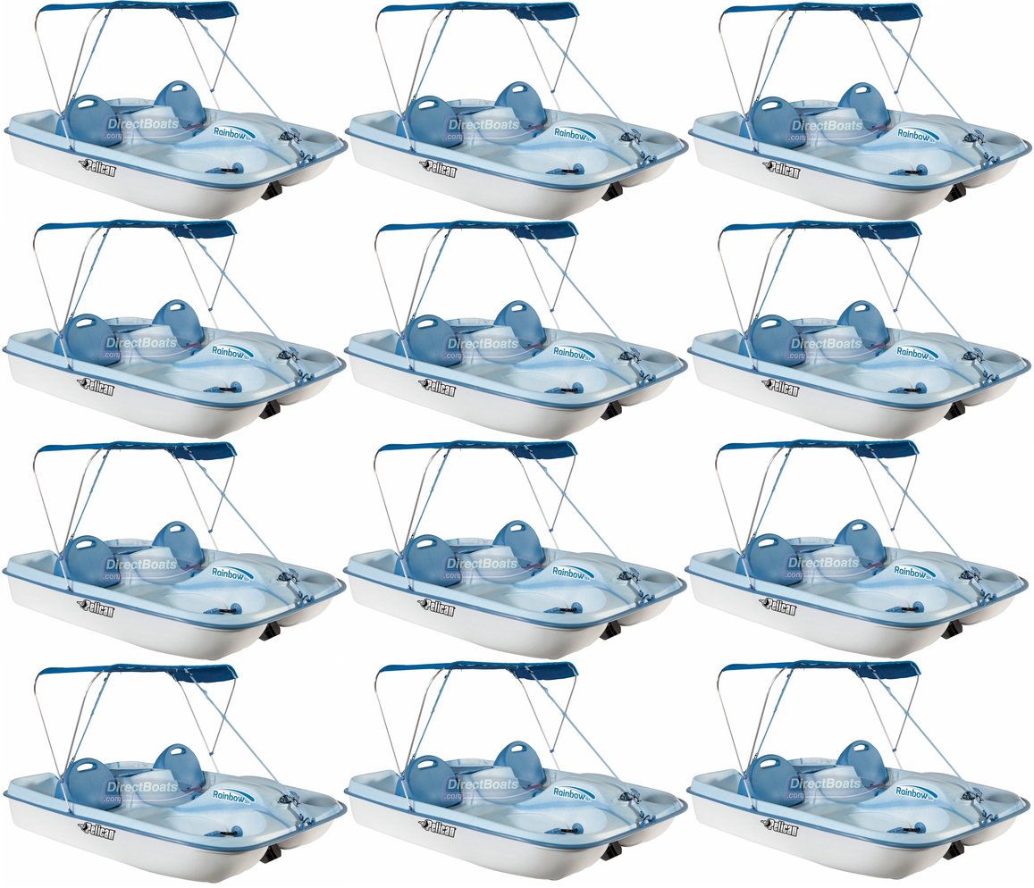 Pelican Rainbow DLX Pedal Boat 12 Pack