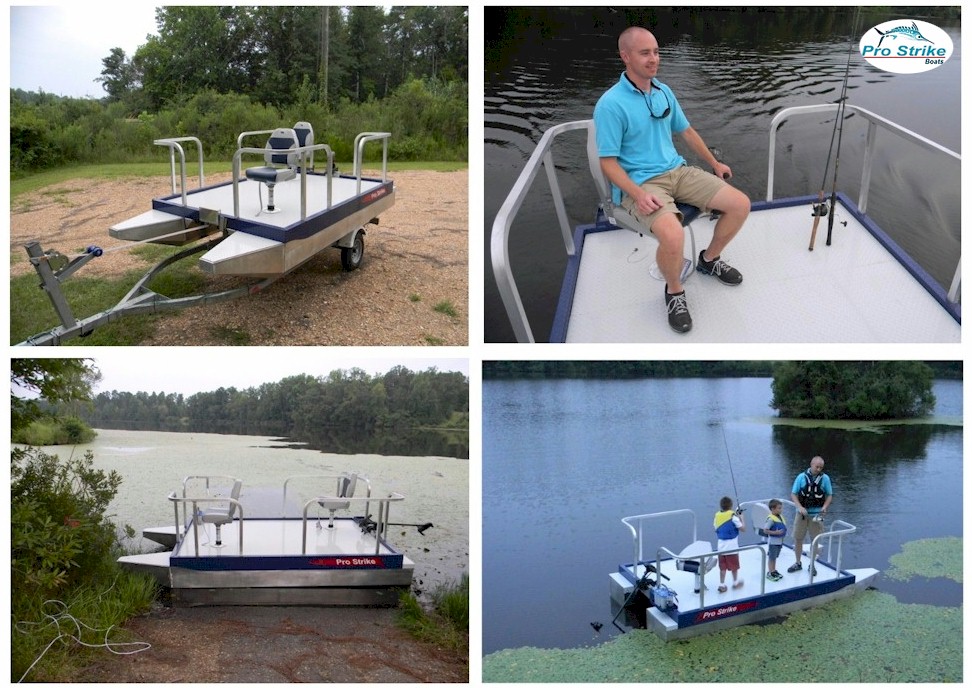 Pro Strike Small Fishing Pontoon Boat