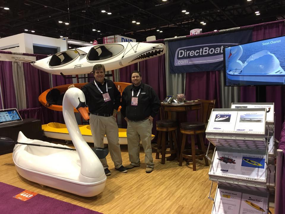 Swan Kayak at Trade Show