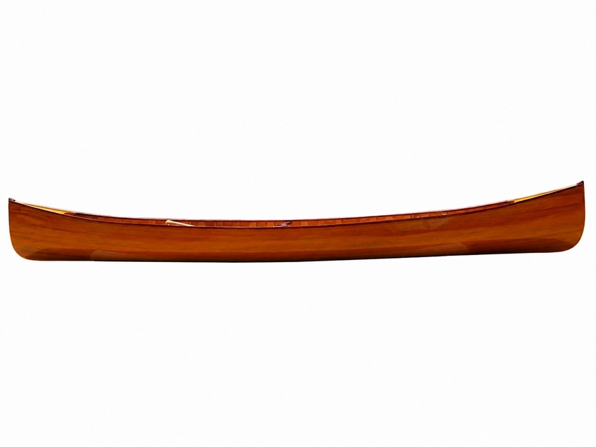 Wooden Canoe with Ribs 16 Mahogany